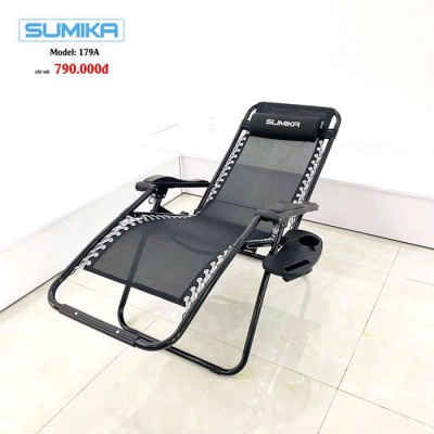 Ghế xếp thư giãn Sumika 179A - Khóa kim loại